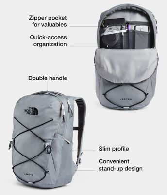 north face jester backpack size