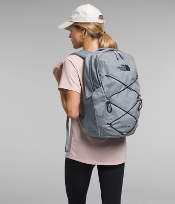 north face jester backpack heather grey