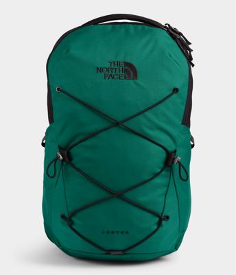 light yellow north face backpack
