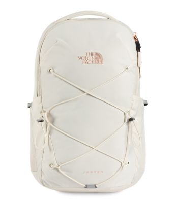 cream north face backpack