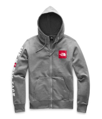Men’s Red Box Patch Full-Zip Hoodie | The North Face Canada