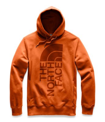 north face men's pullover graphic patch hoodie