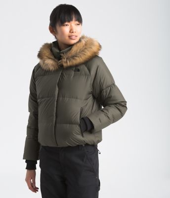 north face jacket with fur hood womens