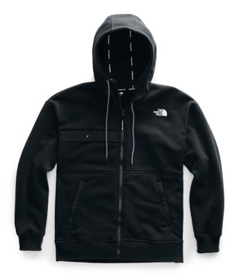 north face black zip up jacket