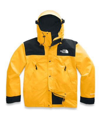 the north face gore tex jacket yellow