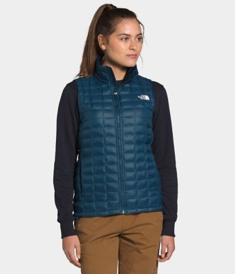 grey north face vest womens