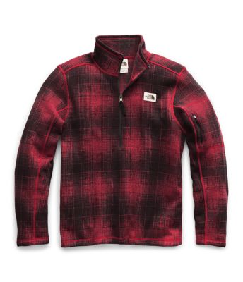 north face plaid pullover women's