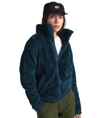 north face furry fleece jacket
