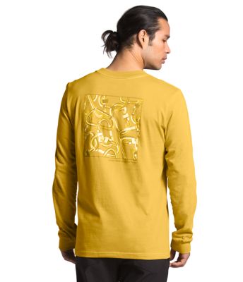 north face yellow long sleeve