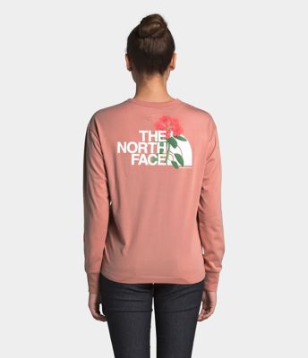 north face women's long sleeve t shirt