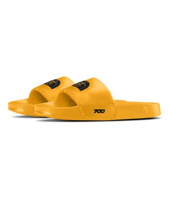 north face slippers yellow