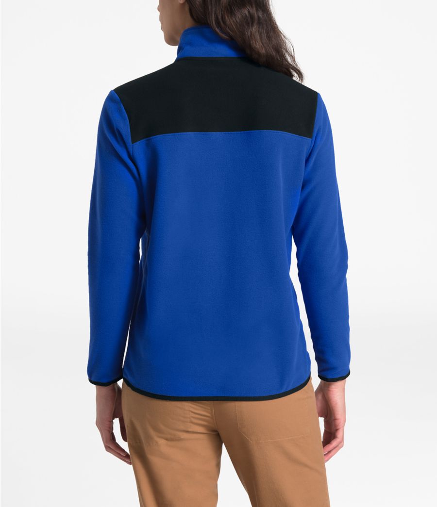 the north face tka glacier snap neck pullover fleece in khaki