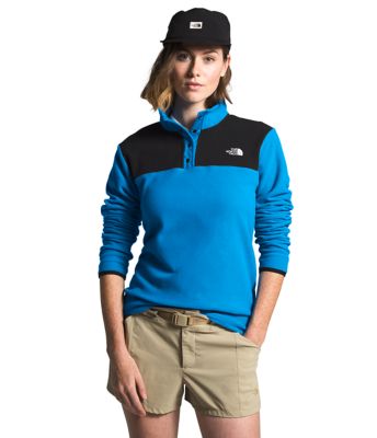the north face women's snap it fleece pullover
