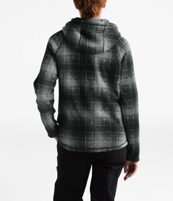 north face plaid pullover women's