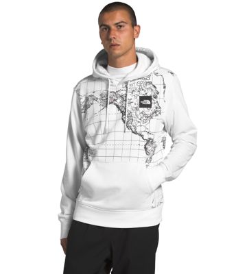 mens white north face hoodie