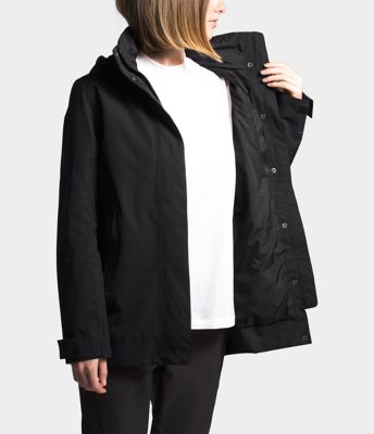 north face winter trench coat