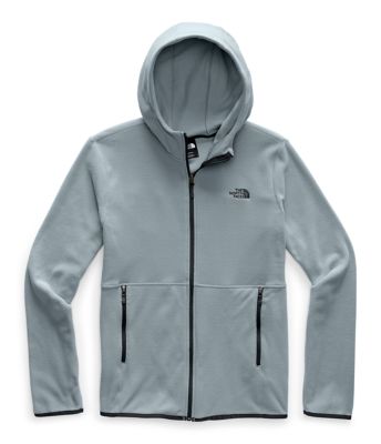 grey north face zip hoodie