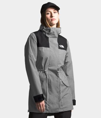 north face trench coat womens