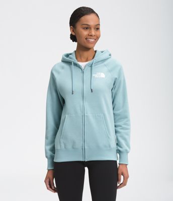 north face women's lightweight full zip hoodie