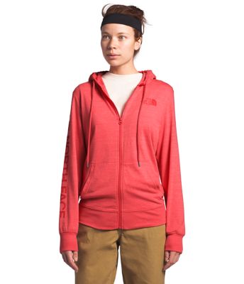 north face women's lightweight full zip hoodie