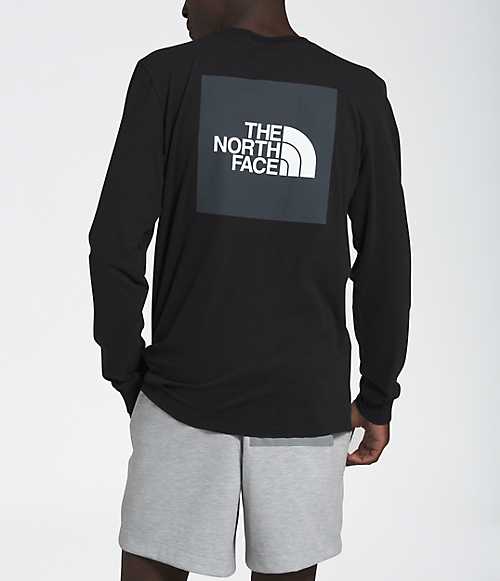 Men’s Long Sleeve Red Box Tee | The North Face Canada