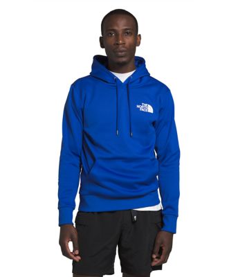 red white and blue north face hoodie