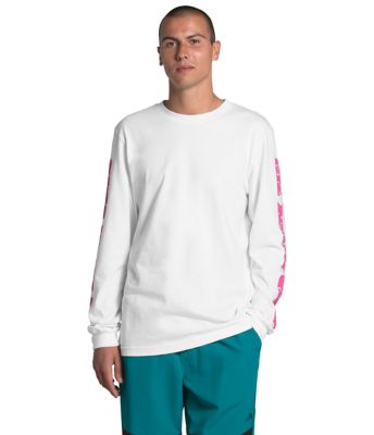 north face long sleeve logo t shirt