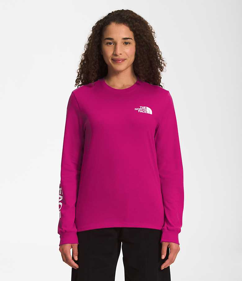 The North Face Small Logo long sleeve T-shirt in black