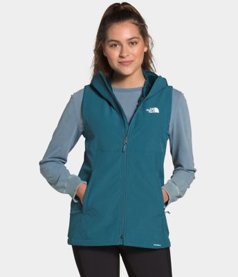 north face womens hooded vest