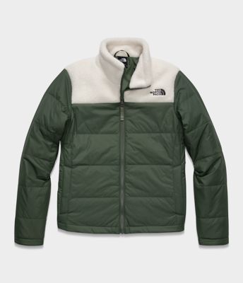 north face zip in insulated jacket