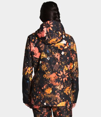 north face floral ski jacket