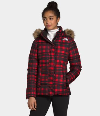 north face gotham jacket red