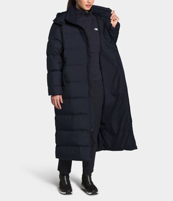 the north face long parka