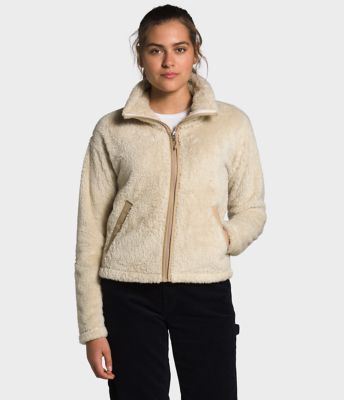 north face women's furry fleece full zip