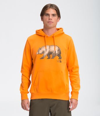 the north face orange hoodie