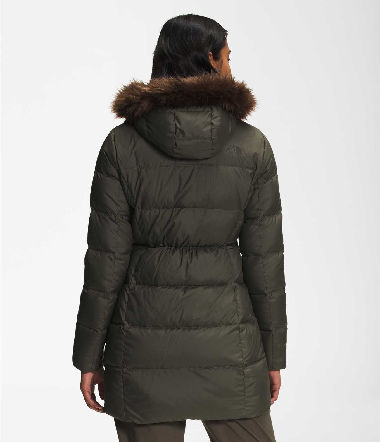 The North Face Women's New Dealio Down Parka Faux Fur Trim Hooded Parka Coat