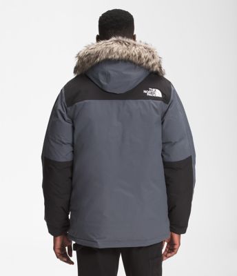 mens north face jacket fur hood