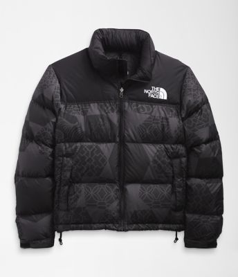 the north face cow print jacket