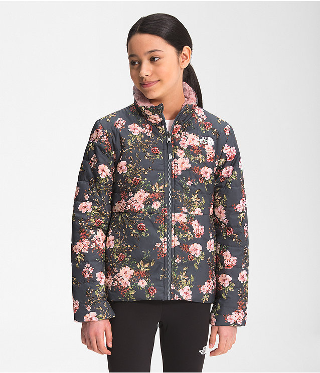 Girls’ Printed Reversible Mossbud Swirl Jacket