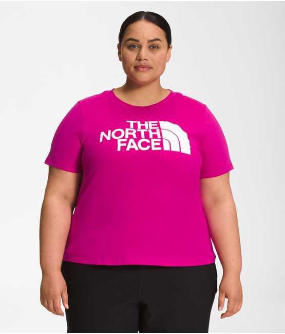T-shirt en coton Half Dome à manches courtes pour femmes Plus