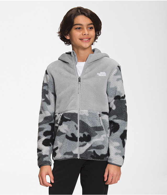 Boys’ Printed Forrest Full Zip Hooded Fleece Jacket