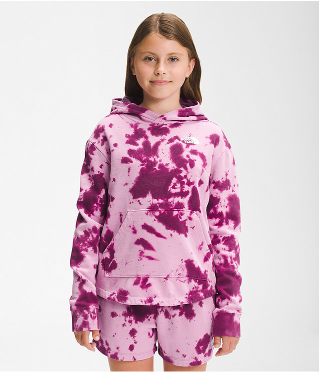 Girls’ Printed Tie-Dye Camp Fleece Hoodie