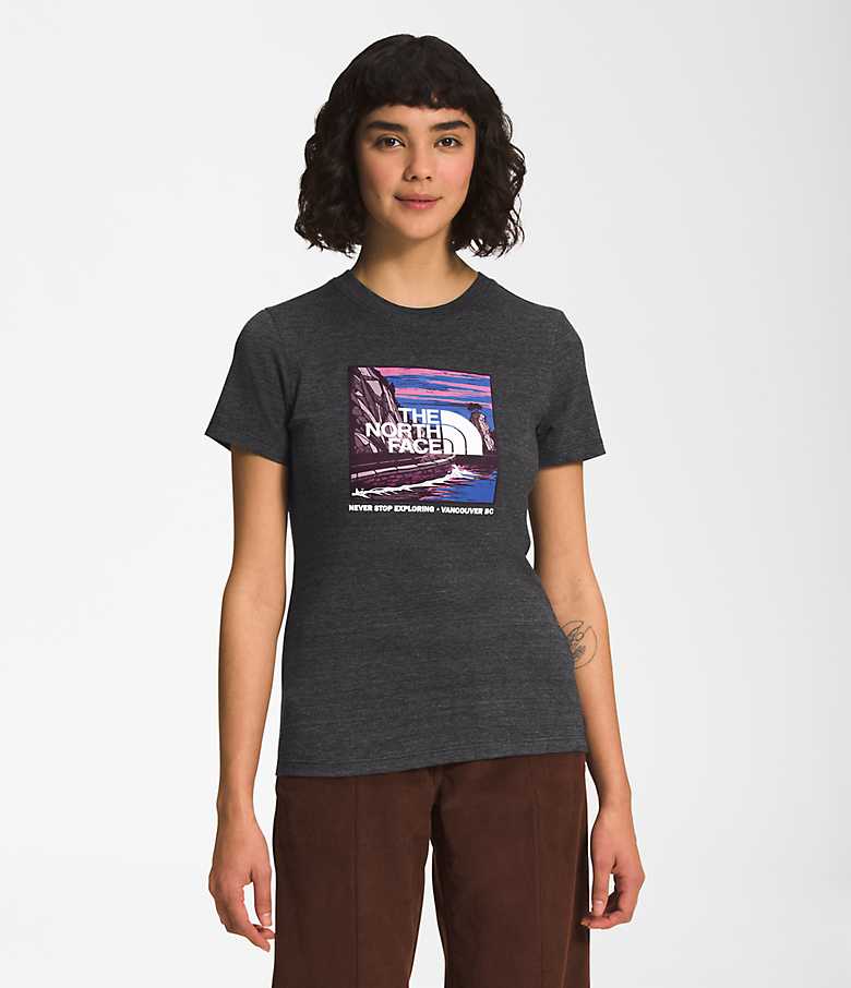 T-shirt à manches courtes City Landmark Triblend pour femme