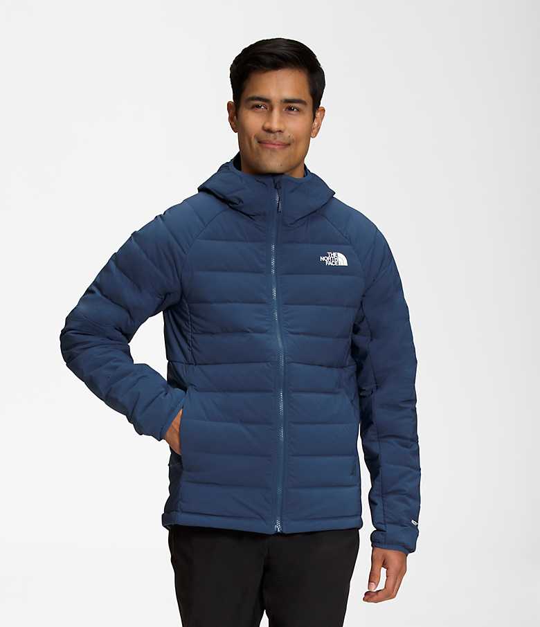 Doudoune The North Face Belleview Stretch Down Hoodie Homme Bleu