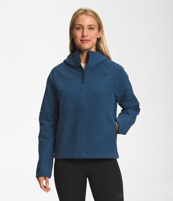 north face softshell jacket blue