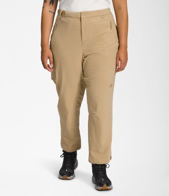 The North Face Hiking Capri Pants Womens Size 6 Regular W 29 L 14 Tan Nylon
