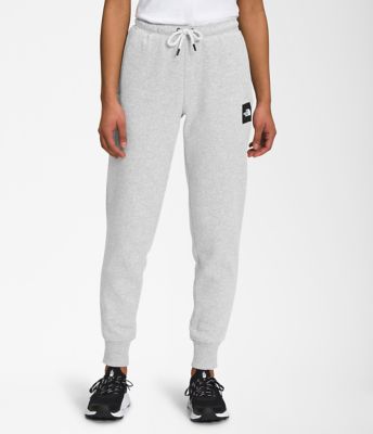 The North Face Logo Box Brown High Waisted Fleece Jogger Sweatpants