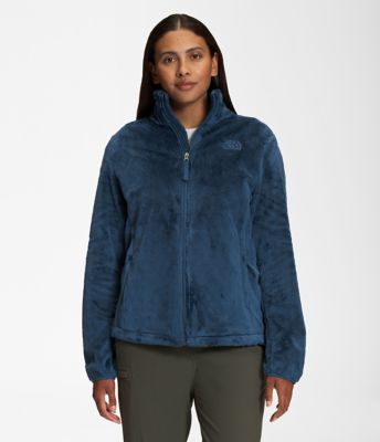 The North Face Women's Dark Blue Swirl Textured Fleece Jacket