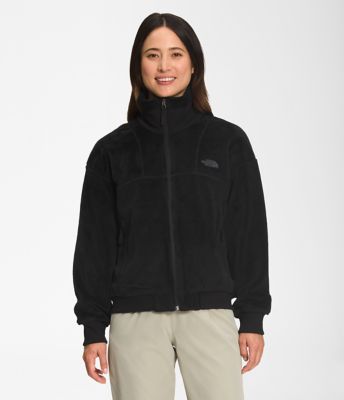 Womens The North Face Osito Flow Soft High Pile Full Zip Soft Fleece Jacket  Grey