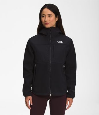 The North Face Denali Hoodie Soft Fleece Full Zip Jacket-Women Size L  Graver$190